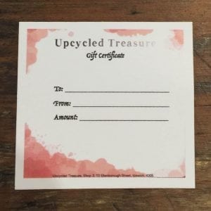 Upcycled Treasure - Gift Voucher