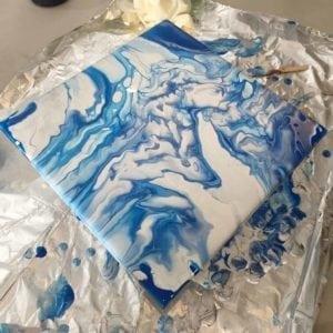 Candy Coat Workshop - Paint Pour End Result