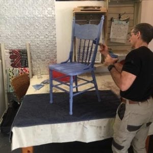 Learn To Shabby Workshop - Painting Chair