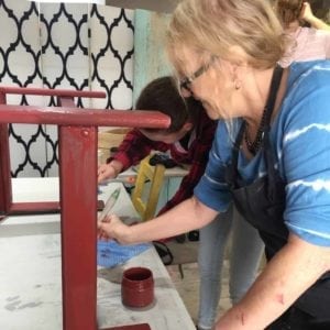 Learn To Shabby Workshop - Painting Table