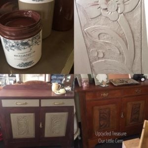 Upcycled Furniture - Painted second hand kitchen buffet