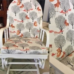 Upcycled Furniture - Second hand restore baby rocking chair