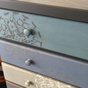Upcyled Furniture - second hand repainted chest of draws