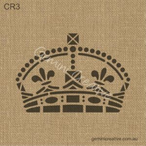 Crown (Style Three) Stencil - CR3 - Gemini Creative