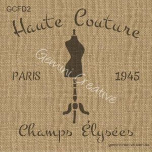 Haute Couture Stencil - GCFD2 - Gemini Creative