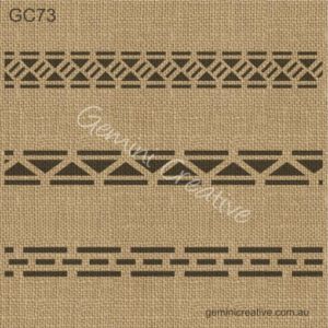Set of Three Border Stencils - GC73 - Gemini Creative