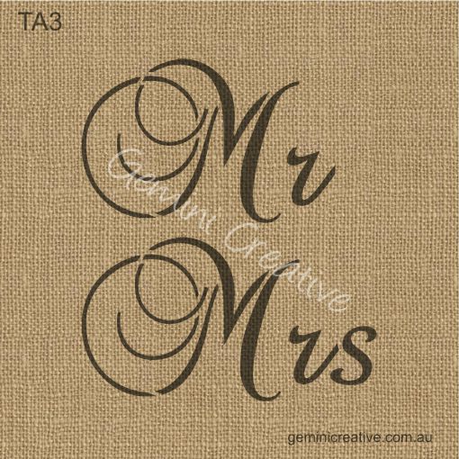 Mr and Mrs Stencil - TA3 - Gemini Creative