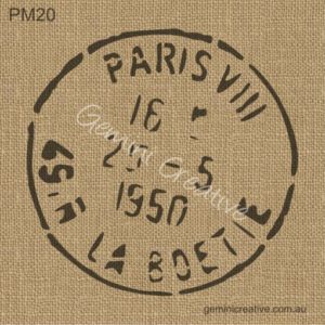 Shabby Paris Postmark - PM20 - Gemini Creative