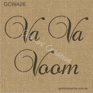 Va Va Voom Stencil - GCWA26 - Gemini Creative